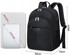 NEWHEY Ruksak za laptop 15,6" s USB priključkom, lagan i vodootporan, crni
